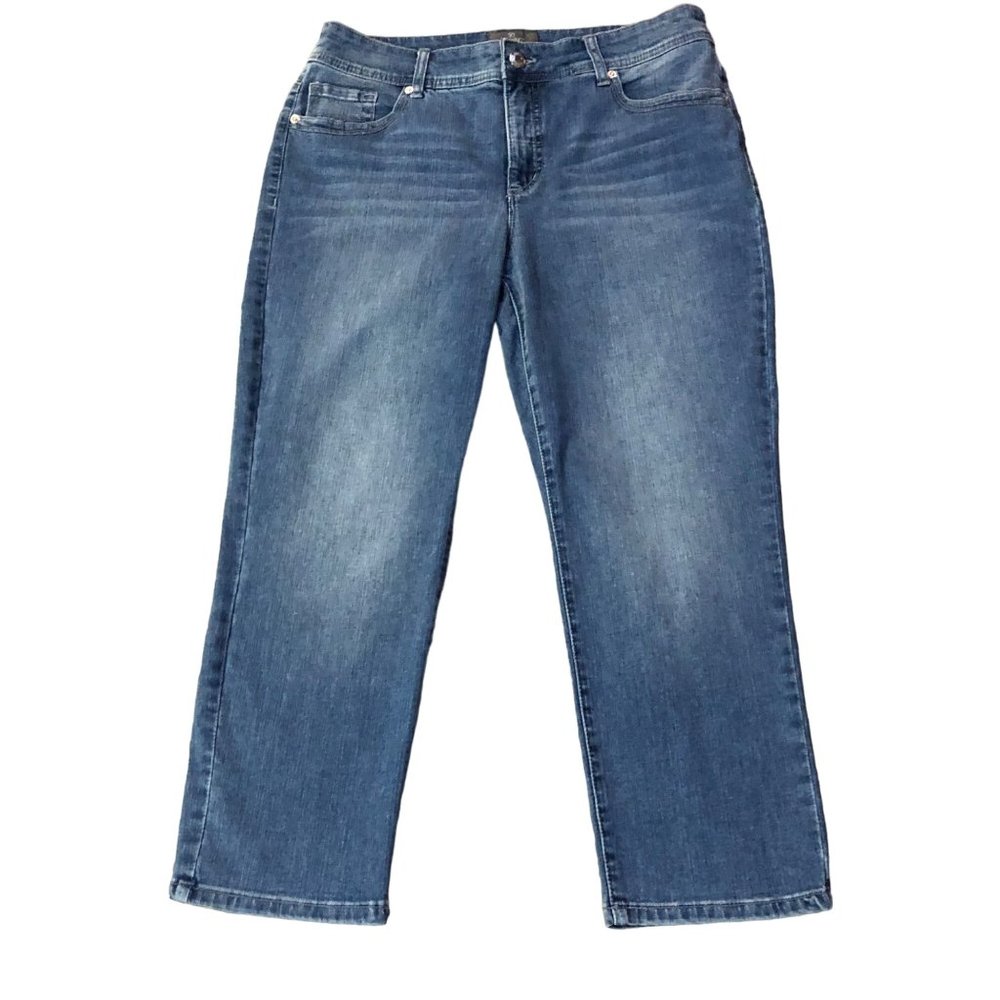 Chicos So Slimming Cropped Jeans Womens 1 (M/8) NEW - Picture 3 of 16